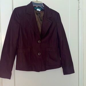 harve benard brown jacket size: 10